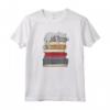 T-shirt con simpatici libri di gatto - Maglietta divertente per amanti della lettura e dei gatti - Regalo unico per Natale e compleanno