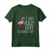Flamingo T-Shirt - I Just Really Really Love Flamingos Ok? Maglietta - Regalo Divertente per Amanti dei Fenicotteri - Ideale per Natale o Compleanno