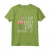 Flamingo T-Shirt - I Just Really Really Love Flamingos Ok? Maglietta - Regalo Divertente per Amanti dei Fenicotteri - Ideale per Natale o Compleanno