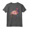 Rosa Flamingo Acquerello T-shirt Fiori Hawaiani Floreale - Aloha Vibes in Paradise - Maglietta Unica e alla Moda per Amanti degli Uccelli e Surfisti