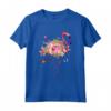 Rosa Flamingo Acquerello T-shirt Fiori Hawaiani Floreale - Aloha Vibes in Paradise - Maglietta Unica e alla Moda per Amanti degli Uccelli e Surfisti