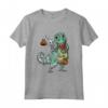 Camicie di Halloween per Ragazzi Bambini - Divertente Maglietta Dinosaur T rex Mummia Zucca - Ideale come Regalo di Halloween