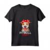 Donna Regali Divertenti - Pittie Mama Maglietta con Collo a V per la Festa della Mamma - Ideale per Compleanno, Natale o Amanti dei Cani