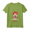 Donna Regali Divertenti - Pittie Mama Maglietta con Collo a V per la Festa della Mamma - Ideale per Compleanno, Natale o Amanti dei Cani