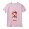 Donna Regali Divertenti - Pittie Mama Maglietta con Collo a V per la Festa della Mamma - Ideale per Compleanno, Natale o Amanti dei Cani