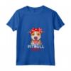 Donna Regali Divertenti - Pittie Mama Maglietta con Collo a V per la Festa della Mamma - Ideale per Compleanno, Natale o Amanti dei Cani