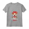 Donna Regali Divertenti - Pittie Mama Maglietta con Collo a V per la Festa della Mamma - Ideale per Compleanno, Natale o Amanti dei Cani