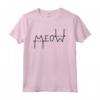 Meow Shirt - Cat Mom Shirt Women Cat Lover T-shirt - Cat in Heartbeat Design - Perfect Gift for Cat Lady