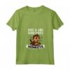 Donna Just A Girl Who Loves Monkeys - Costume Da Scimmia Maglietta con Collo a V - Regalo Compleanno o Natale