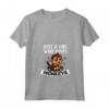 Donna Just A Girl Who Loves Monkeys - Costume Da Scimmia Maglietta con Collo a V - Regalo Compleanno o Natale
