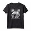 Logopedista di giorno Cat Lover by Night - Maglietta per Amanti dei Gatti - Regalo per Compleanni, Natale e Altre Occasioni Speciali