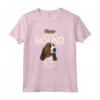 Felice Basset-Hound Mamma - Maglietta per Donne Amanti dei Cani - Regalo per Soccorritori e Veterinari