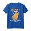 Rispetta il Capibara - Maglietta divertente per amanti degli animali - Regalo originale per Natale o Compleanno