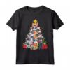 French Bulldog Christmas Tree Santa Dog Xmas Gift Boys Kids Maglietta - Funny Dog Lover Clothing for Kids - Perfect Christmas Present for Dog Enthusiasts