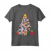 French Bulldog Christmas Tree Santa Dog Xmas Gift Boys Kids Maglietta - Funny Dog Lover Clothing for Kids - Perfect Christmas Present for Dog Enthusiasts