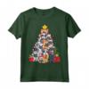 French Bulldog Christmas Tree Santa Dog Xmas Gift Boys Kids Maglietta - Funny Dog Lover Clothing for Kids - Perfect Christmas Present for Dog Enthusiasts