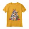 French Bulldog Christmas Tree Santa Dog Xmas Gift Boys Kids Maglietta - Funny Dog Lover Clothing for Kids - Perfect Christmas Present for Dog Enthusiasts