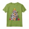 French Bulldog Christmas Tree Santa Dog Xmas Gift Boys Kids Maglietta - Funny Dog Lover Clothing for Kids - Perfect Christmas Present for Dog Enthusiasts