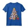 French Bulldog Christmas Tree Santa Dog Xmas Gift Boys Kids Maglietta - Funny Dog Lover Clothing for Kids - Perfect Christmas Present for Dog Enthusiasts