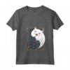 Donna Yin Yang Gatti - Maglietta Yoga Zen con Collo a V - Regalo Divertente per Amanti dei Gatti