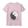Donna Yin Yang Gatti - Maglietta Yoga Zen con Collo a V - Regalo Divertente per Amanti dei Gatti