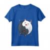 Donna Yin Yang Gatti - Maglietta Yoga Zen con Collo a V - Regalo Divertente per Amanti dei Gatti