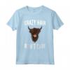 Maglietta Scozzese con Animali di Montagna - Crazy Hair Don't Care - Regalo Manzo Scozzese Highland per Agricoltori e Allevatori