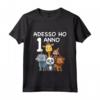 Bambino 1 Compleanno Bambini & Zoo - T-shirt Regalo Di 1 Anno per Bambini Amanti degli Animali