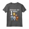 Bambino 1 Compleanno Bambini & Zoo - T-shirt Regalo Di 1 Anno per Bambini Amanti degli Animali