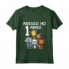 Bambino 1 Compleanno Bambini & Zoo - T-shirt Regalo Di 1 Anno per Bambini Amanti degli Animali