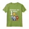 Bambino 1 Compleanno Bambini & Zoo - T-shirt Regalo Di 1 Anno per Bambini Amanti degli Animali