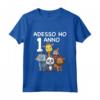 Bambino 1 Compleanno Bambini & Zoo - T-shirt Regalo Di 1 Anno per Bambini Amanti degli Animali