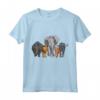 Elefante Leone Animali Leopardo Rinoceronte - Fantastico Motivo Animalier - Maglietta per Bambini Amanti degli Animali
