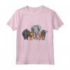 Elefante Leone Animali Leopardo Rinoceronte - Fantastico Motivo Animalier - Maglietta per Bambini Amanti degli Animali