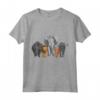 Elefante Leone Animali Leopardo Rinoceronte - Fantastico Motivo Animalier - Maglietta per Bambini Amanti degli Animali