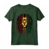 Dreadlocks Leone Reggae Gatto Selvatico Rasta Africa Look Maglietta - Design Musicale Rastafariano con il Leone della Giungla