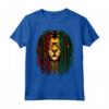 Dreadlocks Leone Reggae Gatto Selvatico Rasta Africa Look Maglietta - Design Musicale Rastafariano con il Leone della Giungla