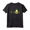 Avocado Heartbeat T-Shirt - Camicia Divertente per Amanti dell'Avocado - Regalo Vegan per Compleanno o Natale