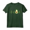 Avocado Heartbeat T-Shirt - Camicia Divertente per Amanti dell'Avocado - Regalo Vegan per Compleanno o Natale