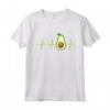 Avocado Heartbeat T-Shirt - Camicia Divertente per Amanti dell'Avocado - Regalo Vegan per Compleanno o Natale