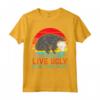 Live Ugly Fake Your Death Opossum - Retro Possum Opposum Gift Maglietta - Unique Animal Lover Wildlife Apparel for Men, Women, Kids