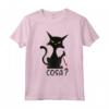 COSA? - Gatto divertente nero con coltello Maglietta - Leggera e Taglio Classico - Ideale per gli Amanti dei Gatti