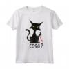 COSA? - Gatto divertente nero con coltello Maglietta - Leggera e Taglio Classico - Ideale per gli Amanti dei Gatti