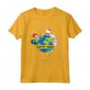 Earth is Home - HapTiger and Friends Maglietta con Licenza Ufficiale Sanrio - Ideale per Appassionati di Sanrio