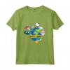 Earth is Home - HapTiger and Friends Maglietta con Licenza Ufficiale Sanrio - Ideale per Appassionati di Sanrio
