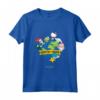 Earth is Home - HapTiger and Friends Maglietta con Licenza Ufficiale Sanrio - Ideale per Appassionati di Sanrio