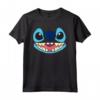 HapTiger Lilo & Stitch Big Face Stitch Maglietta - Official Disney Apparel for Fans - Ohana Means Family