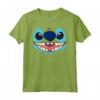 HapTiger Lilo & Stitch Big Face Stitch Maglietta - Official Disney Apparel for Fans - Ohana Means Family