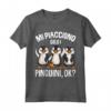 Mi Piacciono Solo I Pinguini - Maglietta Bambina/Bambino Taglio Classico - Ideale per gli Amanti dei Pinguini