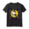 Hello Kitty Happy Halloween Maglietta - Licenza Ufficiale HapTiger - Perfetto per Appassionati di Hello Kitty e Halloween